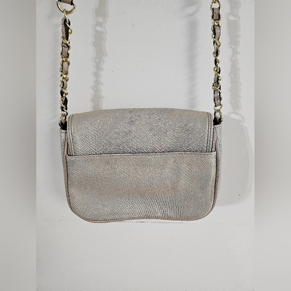 Anne Klein Gold Crossbody Bag with Textured Finish - Picture 3 of 11